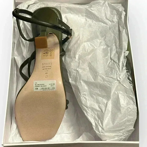 Schutz - Lovi Sandal in Military Green NWB (Sz 10) - Picture 4 of 4